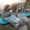Спальный мешок NATUREHIKE CNK2350WS023 MS300 с капюшоном, зеленый, молния справа 6977465864055